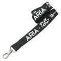 Black Polyester Lanyards 3/4" (20 mm) Wide